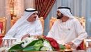 محمد بن راشد وسعود بن راشد المعلا يتبادلان التهاني بشهر رمضان