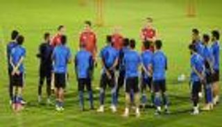 مران وحيد لـ"الأبيض" قبل السفر إلى كوالالمبور