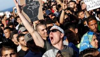 محتجون مغاربة 