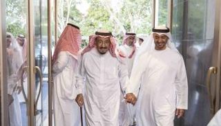 الملك سلمان ومحمد بن زايد