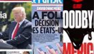 بالصور..صحف عالمية تبرز الغضب الدولي بعد انسحاب ترامب من قمة المناخ