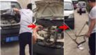 بالفيديو.. كوبرا 3 أمتار تعيش داخل محرك سيارة