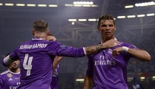 فرحة رونالدو بالتسجيل