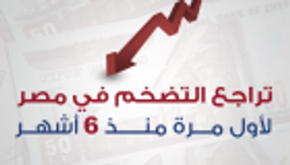 التضخم في مصر ينخفض لأول مرة منذ 6 أشهر
