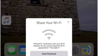 السماح بمشاركة الشبكة المتصلة مع شخص آخر بدون إعطاء كلمة المرور