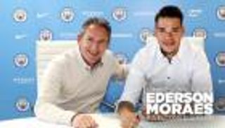 السيتي يقدم حارسه الجديد ايدرسون رسمياً