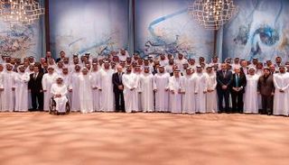 الشيخ محمد بن راشد آل مكتوم برفقة الإعلاميين الإماراتيين والعرب 