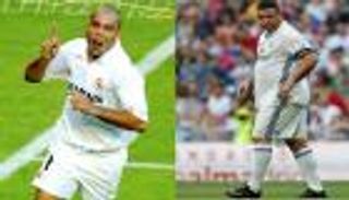 بدانة رونالدو تخطف الأنظار في مباراة "أساطير" الريال 