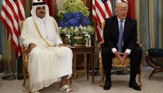 ترامب وأمير قطر