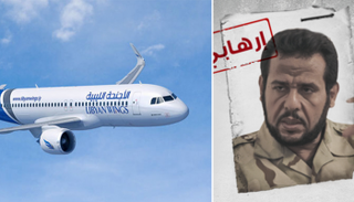 طائرة تابعة لشركة الأجنحة الليبية