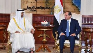 الشيخ محمد بن زايد آل نهيان والرئيس المصري عبد الفتاح السيسي