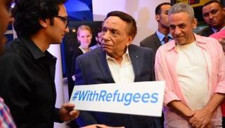 عادل إمام في احتفالية اليوم العالمي للاجئين