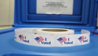 ملصقات الانتخابات الأمريكية - صورة أرشيفية
