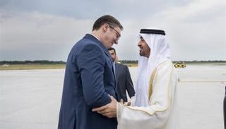 الشيخ محمد بن زايد آل نهيان وألكسندر فوتشيتش