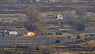 جانب من الغارات الإسرائيلية على القنيطرة