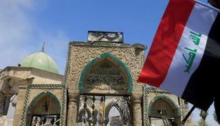 ما تبقى من جامع النوري في الموصل - رويترز