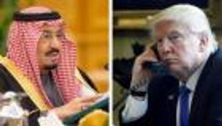 العاهل السعودي يبحث مع ترامب مواجهة الدول التي تقف خلف الإرهاب