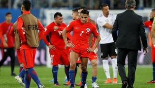 منتخب تشيلي بعد خسارة النهائي