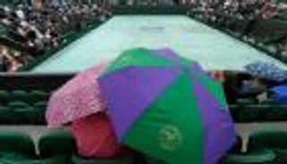 الأمطار توقف اللعب في بطولة ويمبلدون