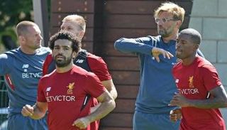 محمد صلاح في تدريبات ليفربول