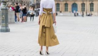 التنورة الطويلة في أسبوع الأزياء الراقية