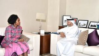 الدكتور أنور قرقاش ووزيرة خارجية جنوب إفريقيا