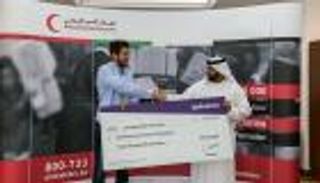 "الهلال الأحمر الإماراتي" في دبي يتسلم تبرعا من شركة ديليفيرو