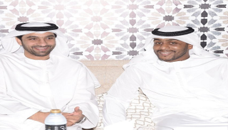 حسين سهيل بجانب الحارس الدولي علي خصيف 