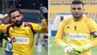 حارسا الزمالك يتهربان من مباراة طلائع الجيش