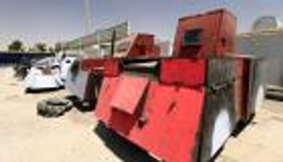 بالصور.. معرض سيارات داعش المفخخة بالموصل