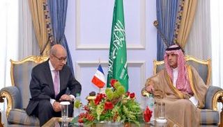  عادل الجبير يستقبل وزير خارجية فرنسا