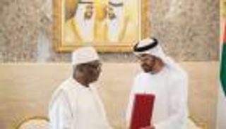 محمد بن زايد يستقبل رئيس مالي