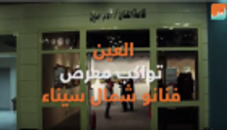 بالفيديو.. 70 عملاً في معرض "فناني شمال سيناء في مواجهه الإرهاب"