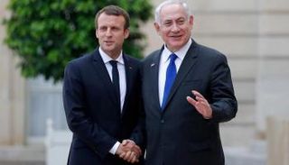 نتنياهو وماكرون - أرشيفية