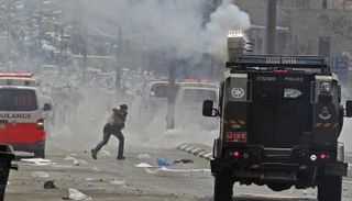 مواجهات بين الفلسطينيين وقوات الاحتلال في جمعة النفير - أ. ف. ب
