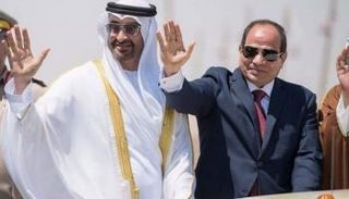 الشيخ محمد بن زايد آل نهيان والرئيس المصري عبدالفتاح السيسي