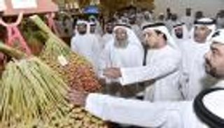 بالصور.. منصور بن زايد يزور فعاليات "مهرجان ليوا للرطب" بالظفرة