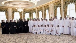 الشيخ محمد بن زايد آل نهيان يستقبل وفد وكالة الإمارات للفضاء