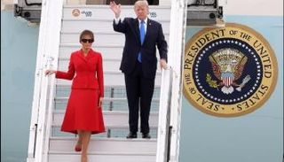 الرئيس الأمريكي دونالد ترامب وزوجته ميلانيا