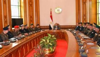 السيسي مع قيادات المجلس الأعلى للقوات المسلحة