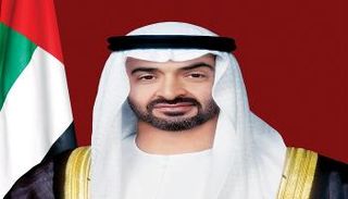 محمد بن زايد يستقبل بطل العالم الإماراتي فيصل الكتبي