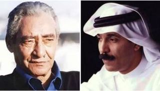 الفنان عبدالله الرويشد والشاعر عبدالرحمن الأبنودي