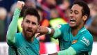 ميسي يودع نيمار بعد قراره بالرحيل عن برشلونة