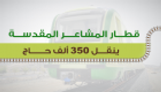 إنفوجراف.. قطار المشاعر المقدسة ينقل 350 ألف حاج