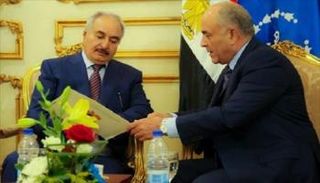 المشير حفتر والفريق محمود حجازي