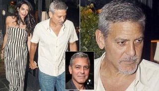 علامات الإرهاق بدت واضحة على وجه كلوني