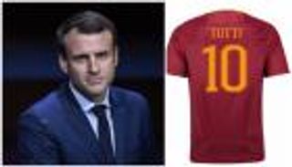 مدرب مارسيليا يهدي قميص توتي لرئيس فرنسا