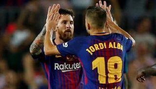 ألبا خلال كلاسيكو السوبر