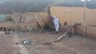 بالصور.. تضرر منازل في نجران السعودية بمقذوف حوثي