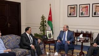 جانب من اللقاء بين الملقي والحيالي - بترا